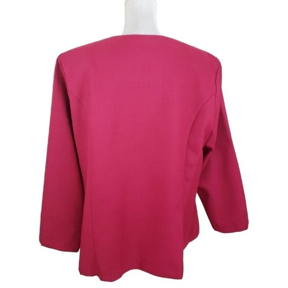 Vintage BFA ~Woman Plus Size 20W~ Raspberry Skirt/Blazer2 Pc. Suit Unlined. - Picture 14 of 16